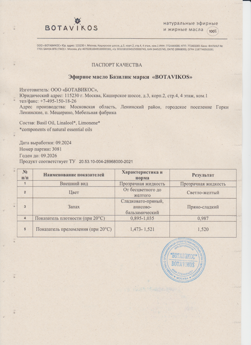 Паспорт №092024